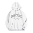 thumbnail image 4 of Hoodies for Women Long Sleeve Pullover Sweatshirts for Women Unisex Hoodie White Hooded Sweatshirt Womens Fall Outfits Streetwear, 4 of 4