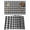 Black, variant on Black Orange Plaid Placemats Set of 12 Farmhouse Buffalo Check Gingham Place Mats Indoor Wipeable Table Mats Washable Cloth Dining Table Placemats for Kitchen Holiday Party Home Decor 13x19 Inch