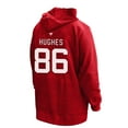 thumbnail image 3 of Women's Profile Jack Hughes Red New Jersey Devils Plus Size Name & Number Thermal Pullover Hoodie, 3 of 3