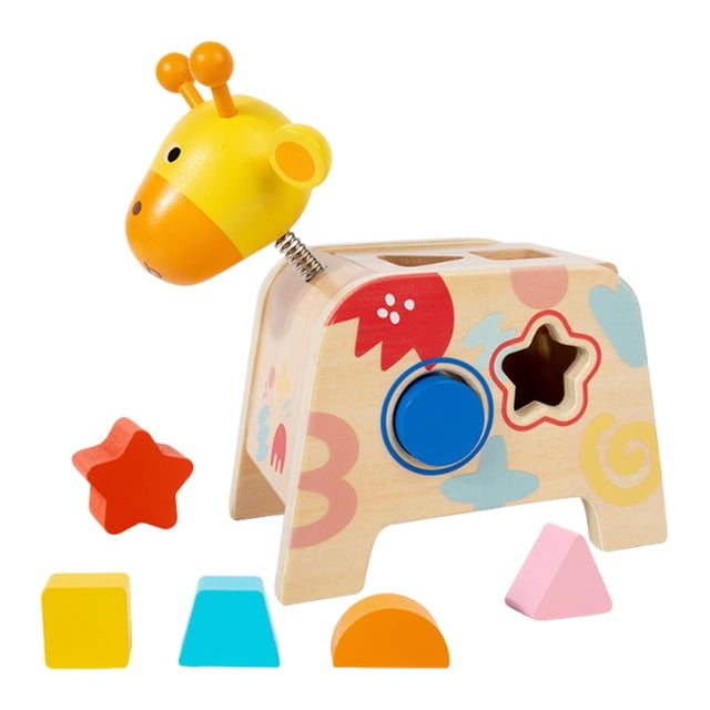 Clasificador de formas de madera, juguete educativo de motricidad fina, juego de clasificación geométrica, juguete de madera clásico, reconocimiento d