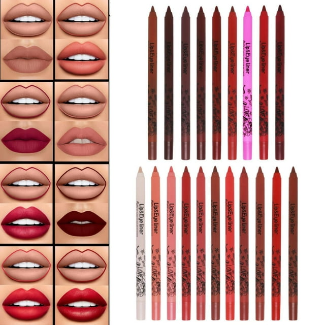 Beauty Lipstick 20 Colors Of Lip Liner Lipstick Pen Not Easy To Fade To Outline The Lip Shape The Non Fading Lip Liner Is Suitable For Daily Travel And Work, Lipstick for Women