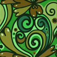 thumbnail image 1 of Ahgly Company Machine Washable Indoor Square Transitional Dark Forest Green Area Rugs, 8' Square, 1 of 7