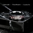 thumbnail image 2 of King Will Cross Ring for Men Black Plated Titanium Wedding Band Brown Camouflage Inlay Ring 8mm Width Faith Collection Comfort Fit Size 13, 2 of 7