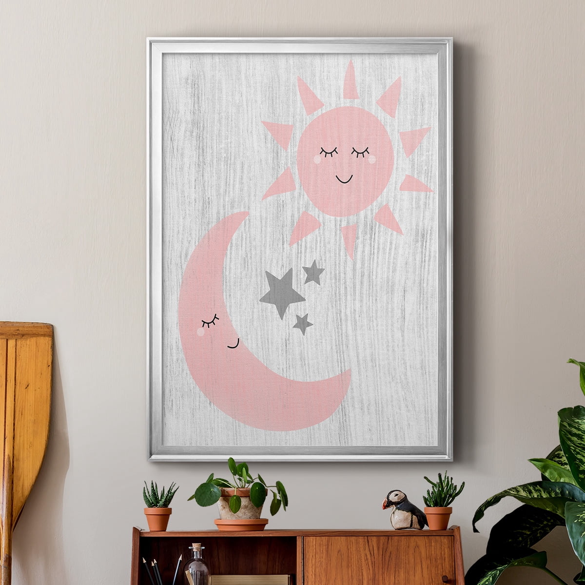 Sun and Moon Premium Classic Framed Print - Ready to Hang