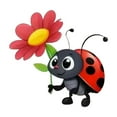 thumbnail image 2 of Cadorn Cute Ladybug Car Decal Stickers - Adorable Insect - Themed Decor for Vehicles, 2 of 6