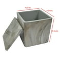 thumbnail image 5 of nu steel Stone Hedge Resin Decorative Bathroom Vanity Countertop Storage Organizer Canister Jar, 5 of 5