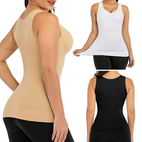 Women's Waist Trainer Vest Trim figure Add Confidence With Built in Bra Compression Undershirt Sport Running Yoga Dancing M-3XL