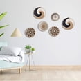 thumbnail image 5 of Jiibva Wall Hanging Decor, Handmade Natural Grass, Round Bohemian Basket, Art Deco Style, Multicolor, 9.84inch/25cm, 4 Pack, 5 of 7