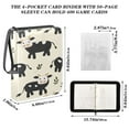 thumbnail image 3 of Game Card Storage Bag Collectible Trading Card Albums The 4-Pocket Card Binder With 50-Page Sleeve Can Hold 400 Game Cards Black Cow, 3 of 6