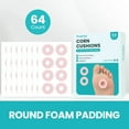 thumbnail image 3 of Promifun Callus Cushions for Bottom of Foot - Round Foam Padding with Water-Resistant Self-Stick Adhesive - Corn Cushions for Toes and Feet, Reduce Pain, Pressure Friction from Shoes (Pink, 64 Count), 3 of 8