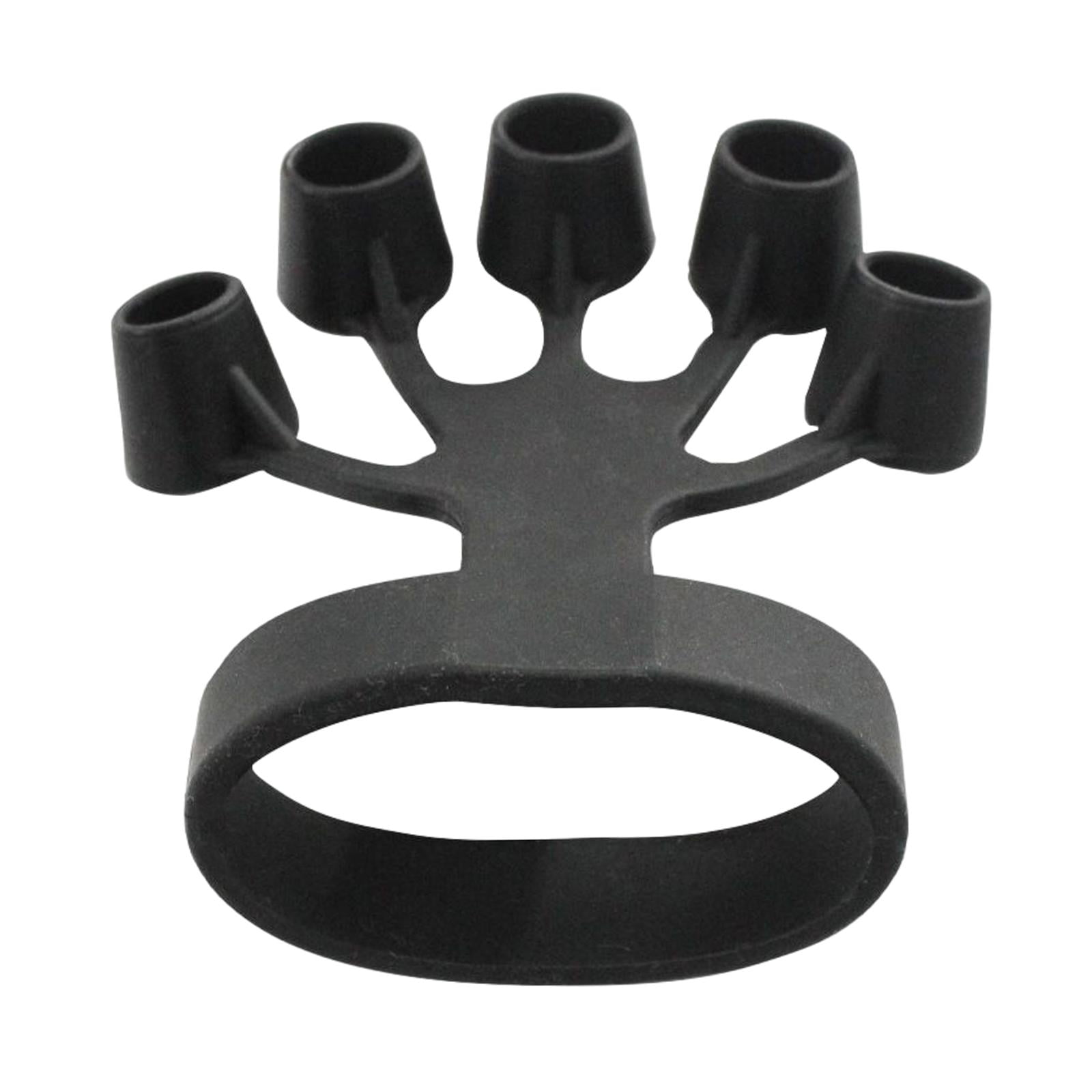 harayaa 5x Hand Grip Strengthener Fitness Equipment Finger Exerciser Wrist Training Puller Finger Resistance Band Silicone Tool for Piano Rock Climbers 5 Pcs