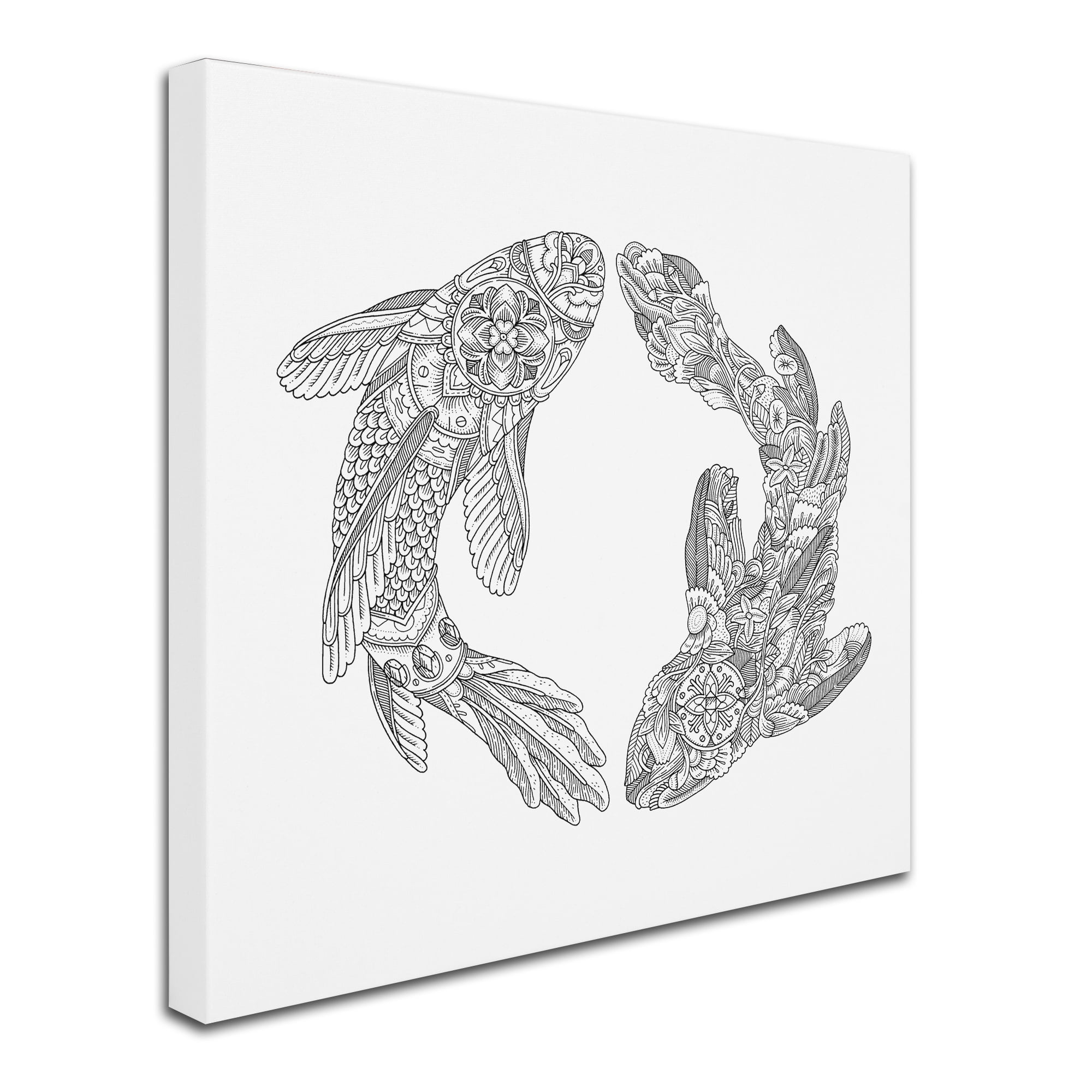 Trademark Fine Art "Koi Fishes" Canvas Art by Filippo Cardu