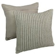 thumbnail image 4 of Blazing Needles Rope Corded Pillow in White and Beige, 4 of 4