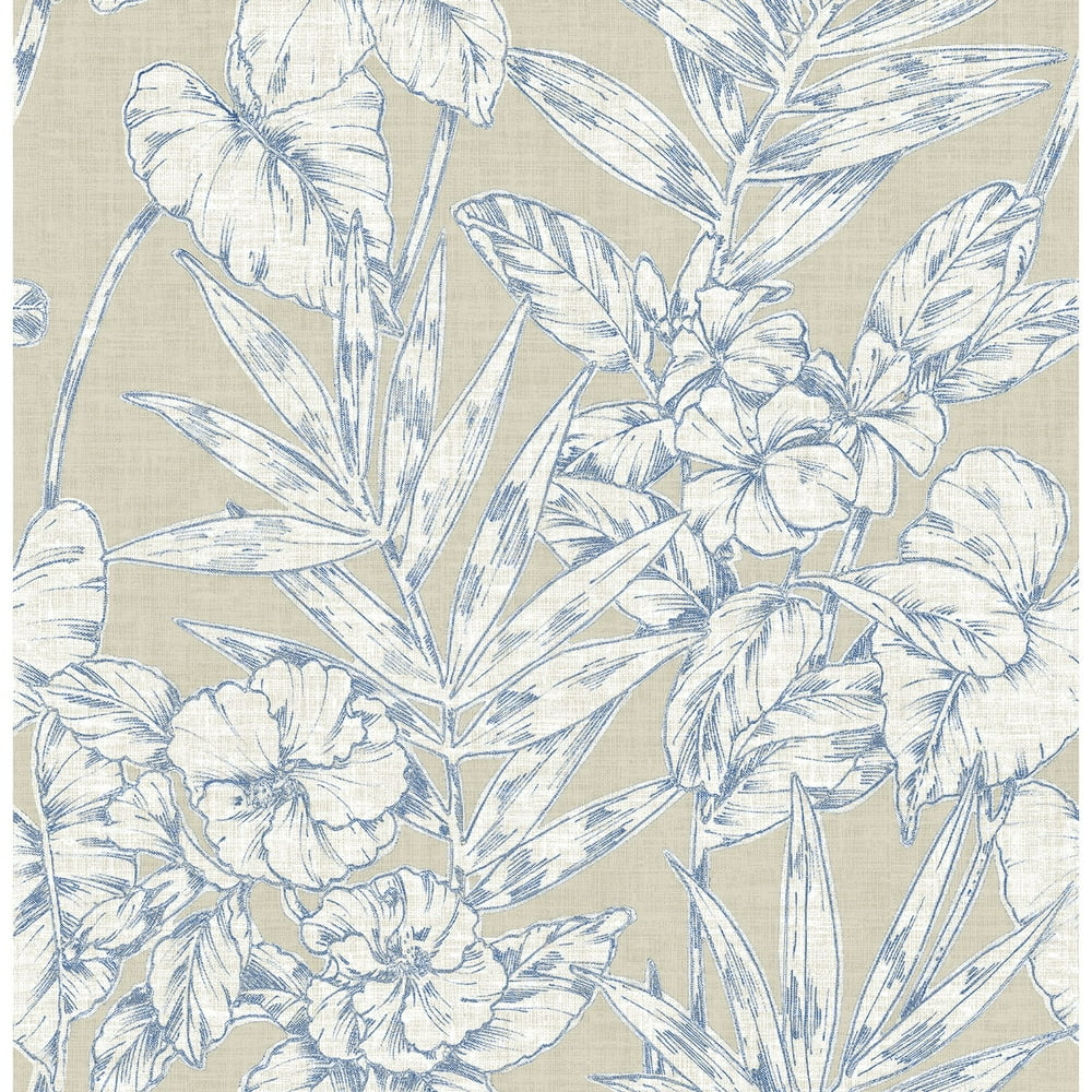 A-Street Prints Fiji Floral Wallpaper - Walmart.com - Walmart.com