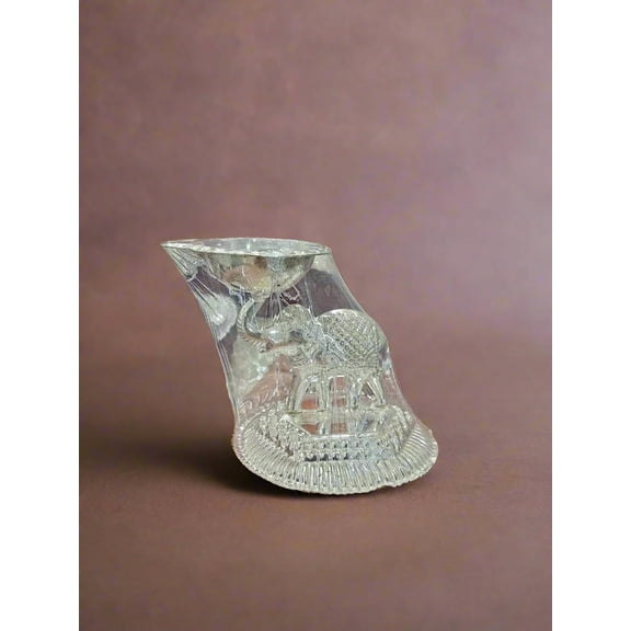 german silver set of 10 elephant diya for housewarming pooja/ diwali/ give away gifts