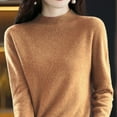 thumbnail image 4 of Women Pure Long Sleeve Crew Neck Soft Warm Pullover Knit Fall Winter Petite Thermal Tops for Women Winter Tops for Women Long Sleeve Thermal Long Sleeve Thermal Tops for Women Womens Long Sleeve, 4 of 4