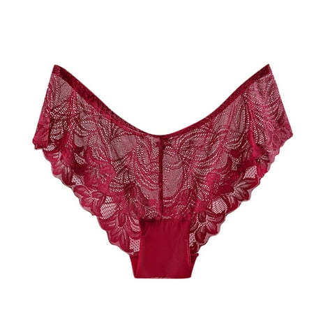 

ZHUASHUM Panties For Womens Comtable High Waist Hollowed Out Underwear Women Briefs