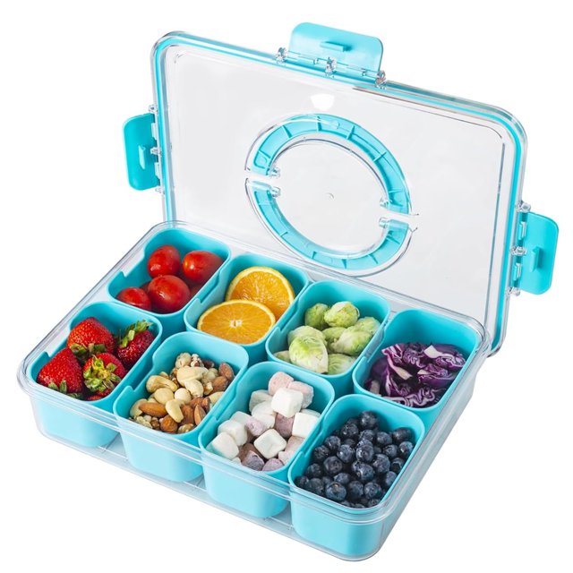 Snackle Box DAOTENGQL - Contenedor portátil para almacenar alimentos (30 x 22 cm)