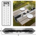 thumbnail image 3 of Black Cement Gray Table Runner Linen Burlap Table Runner 90 Inches Long Modern Abstract Art Black Dresser Scarves for Kitchen Island Coffee Dining Room Party Wedding Banquet Holiday Decor 13"x90", 3 of 8