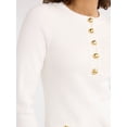 thumbnail image 2 of Free Assembly Women’s Henley Mini Sweater Dress, Sizes XS-3XL, 2 of 5