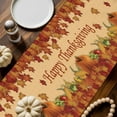 thumbnail image 2 of Orange Pumpkin Table Runner, Autumn Thanksgiving Kitchen Dining Table Decoration for Home Party Decor 16x72 Inches, 2 of 9