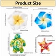 thumbnail image 3 of 1 caja de 159 piezas DIY, 6 juegos de cuentas para hacer pulseras, arcilla polimérica, flores hawaianas, estrellas de mar, tortugas marinas, cuentas de playa, océano y verano., 3 of 6