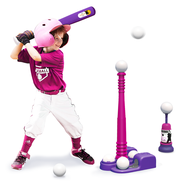 QDRAGON T Ball Sets for Kids 35 58, Kids Baseball Tee with 6 Balls/Adjustable Batting Tee