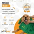 thumbnail image 6 of PAWPUP Dog Towel Super Absorbent Quick Drying Super Soft Microfiber Pet Towel for Dogs, Cats and Other Pets (40 x 24 Inches, Yellow and Green), 6 of 7