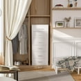 thumbnail image 5 of Stackable Storage Drawers Closet Organizers and Storage Fabric White 2 Drawer Dresser for Bedroom Modern, 5 of 18