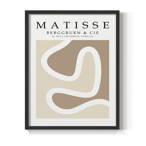 Matisse CVI Framed Print in Black Solid Wood 8 x 10 Framed Print
