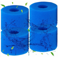 thumbnail image 1 of Foam Pool Filters, Reusable Filter Cartridge, Foam for Swimming Pool, Aquarium, Spa(4pcs)，blue，10.8*7.3cm, 1 of 4