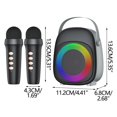 thumbnail image 5 of Karaoke Machine, InsCrazy Speakers with Microphone for Kids Adults, KTV Bluetooth Speaker Mini Portable Outdoor Microphone Integrated Speaker Gift Wholesale Wireless Audio, 5 of 5