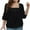 Black, variant on GigrtiJin Square Neck Blouses for Women Fake Two Piece Long Sleeve Sweaters Spring Trendy Solid Color Tops Clothes