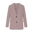 CONYUMN Women Blazer Casual Jacket Long Sleeve Green Lapel Outerwear