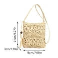 thumbnail image 3 of LONGshukeji Straw Shoulder Crossbody Bag for Women Small Beach Straw Purse Summer Vacation Boho Wallet Handbags, 3 of 9