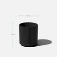 thumbnail image 4 of Veradek Demi Series  12" Plastic-Stone Planter - Black, 4 of 10
