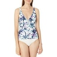 thumbnail image 2 of Jessica Simpson MIST Tie-Dyed V-Wire Tankini Swim Top, US Small, 2 of 3