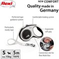 thumbnail image 2 of Flexi Comfort Nylon Tape Retractable Dog Leash, Grey, Small: 5-m long, 2 of 5