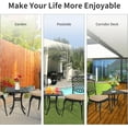 thumbnail image 2 of Bistro Set 3 Piece Rustproof Cast Aluminum Patio Furniture Set with 2 White Chairs and 1 Table for Outdoor Garden Balcony, 2 of 7