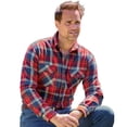 thumbnail image 2 of Atlas For Men Mens Checked Flannel Shirt, 2 of 3