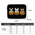 thumbnail image 3 of French Bulldog Pumpkin Halloween 15 inch Portable Laptop Sleeve Compatible with MacBook Air Notebook Computer Case for Men Women College School Students, 3 of 7