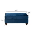 thumbnail image 6 of Roundhill Furniture Camero Fabric Cocktail Ottoman in Navy Blue, 6 of 9