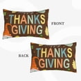 thumbnail image 2 of Zufioo Happy Thanksgiving With Gnome Print Double-sided Plush Pillow Cover,Decorative Pillow Protector without Pillow Core, Suitable for Sofa, Bedroom, Car-20"x30", 2 of 6