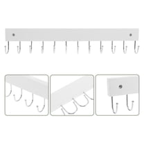 NIAIZEK Minimalist Coat Rack Wall Coat Hooks Wooden Metal for Home Decor 1 Pack