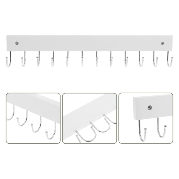 NIAIZEK Minimalist Coat Rack Wall Coat Hooks Wooden Metal for Home Decor 1 Pack