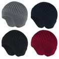 thumbnail image 5 of Unisex Hat Black Unisex Winter Winter Solid Color Earflap Knitted Hat Outdoor Riding Supplies, 5 of 5