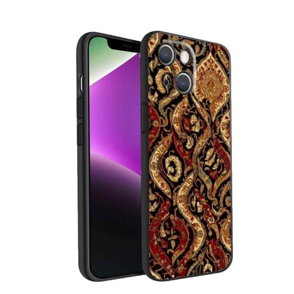 Carpet-Wallpaper-34 Phone Case, Degined for iPhone 14 Plus Case Men Women, Flexible Silicone Shockproof Case for iPhone 14 Plus