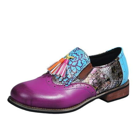 

Follure Girl women s casual shoes Fashion Women s Casual Shoes Breathable Slip-on Chunky Heels Leisure Sneakers Multicolor 39