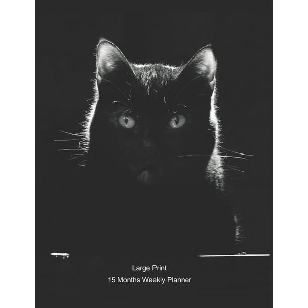 Large Print 15 Months Weekly Planner Pets I Love Cats Black Cat Staring At You January Thru March 21 15 Months Daily Dated Agenda Calendar Notebook Walmart Com Walmart Com Large Print 15 Months Weekly Planner Pets I Love Cats Black Cat Staring At You January Thru March 21 15 Months Daily Dated Agenda Calendar Notebook Walmart Com Walmart Com