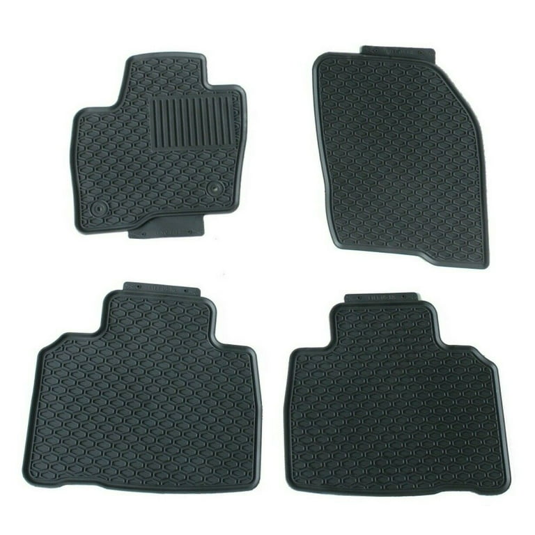 All Weather Floor Mats for 2015 2020 Ford Edge Black Rubber Mats